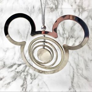 Disney - Silver Mickey Mouse Christmas Ornament